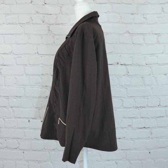 NEW! CHICO'S ZENERGY Neema Ruched Active Jacket - Picture 3 of 8